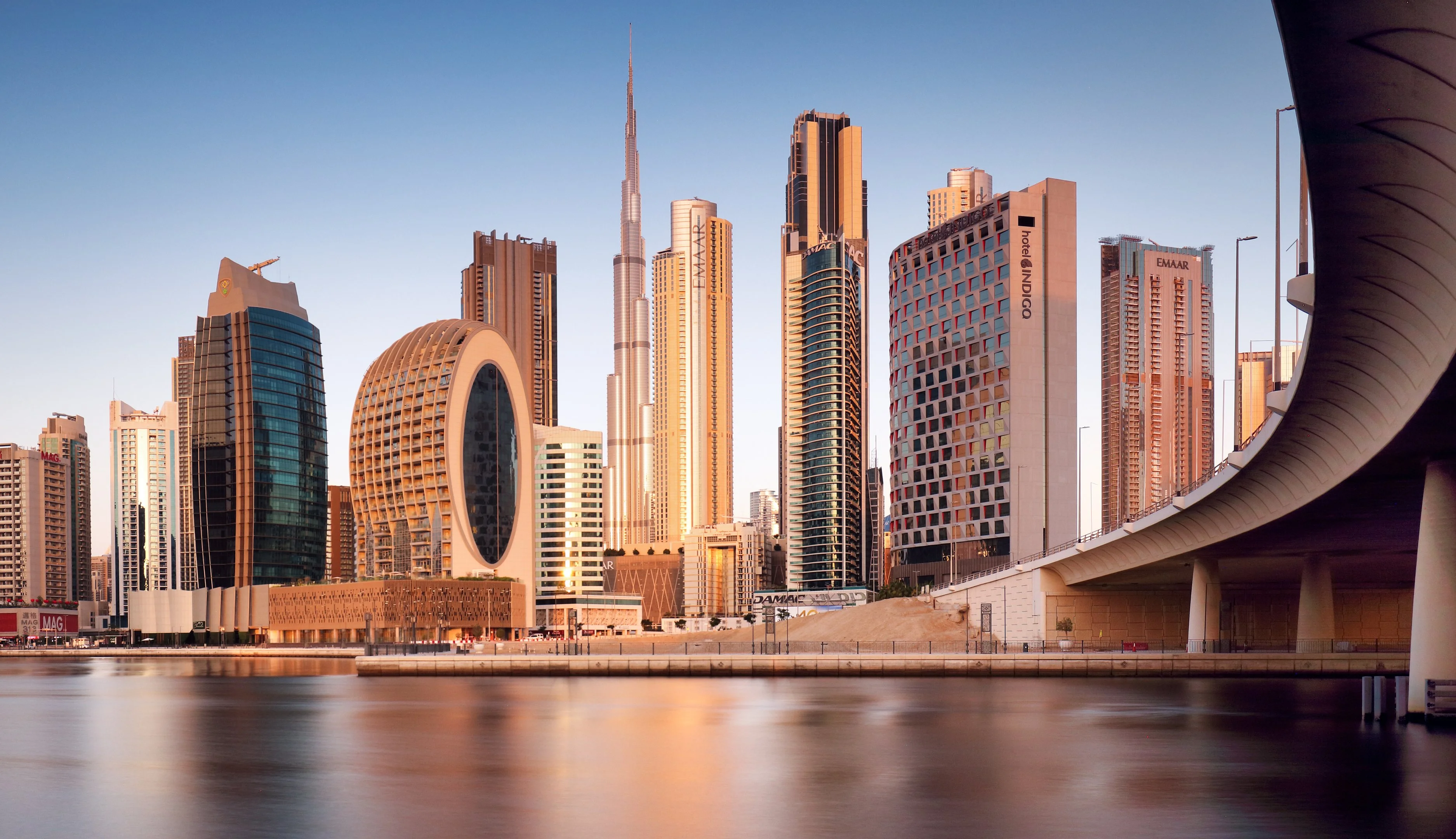 Dubai Business District — premium office buildings and skyline
