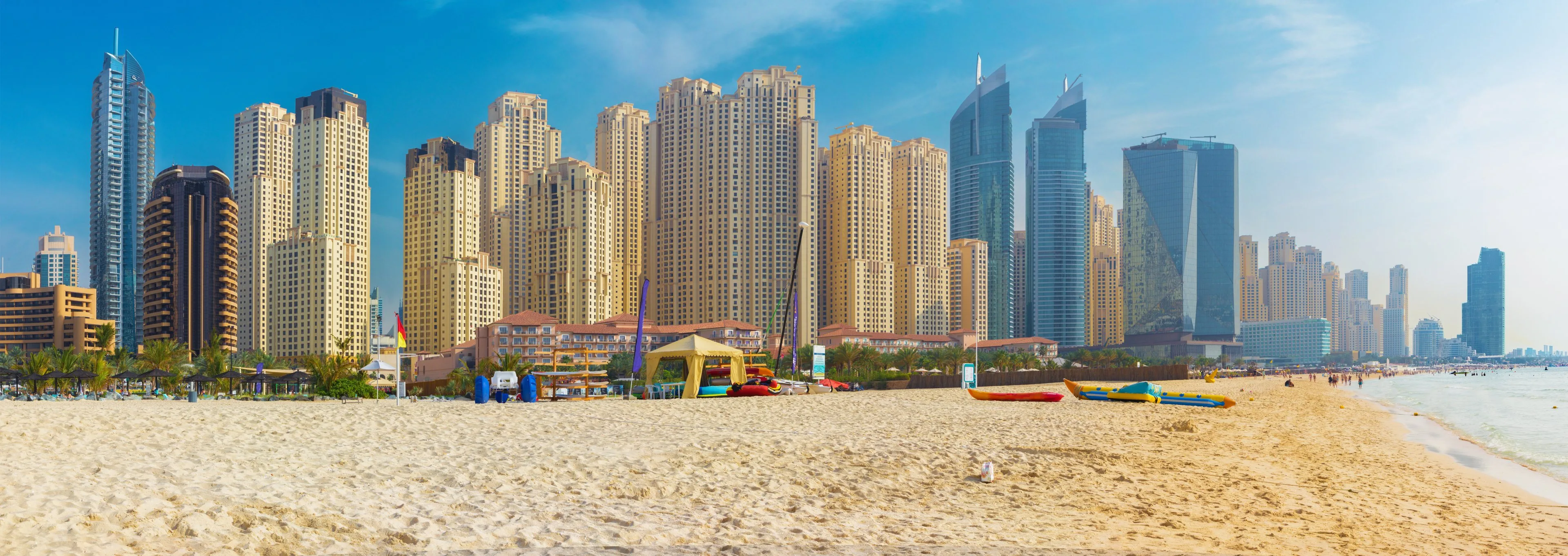 Dubai beach panorama